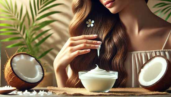 Kokosmilch für die Haare